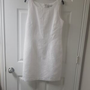Old Navy White Textured Mini Dress With Jacket
